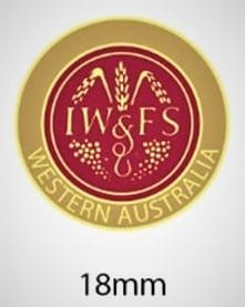 IWFS lapel badges specific to Western Australia